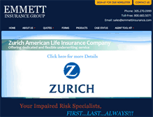 Tablet Screenshot of emmettinsurance.com